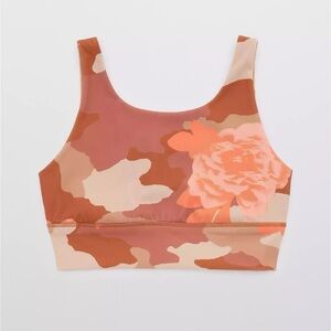 OFFLINE Goals Longline Camo Floral Sports Bra